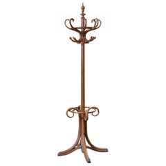 Used Early 20th Century Carved Bentwood "Perroquet" Coat Stand Thonet Style