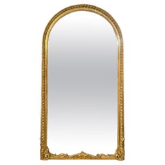 French Giltwood Arch Top Mirror