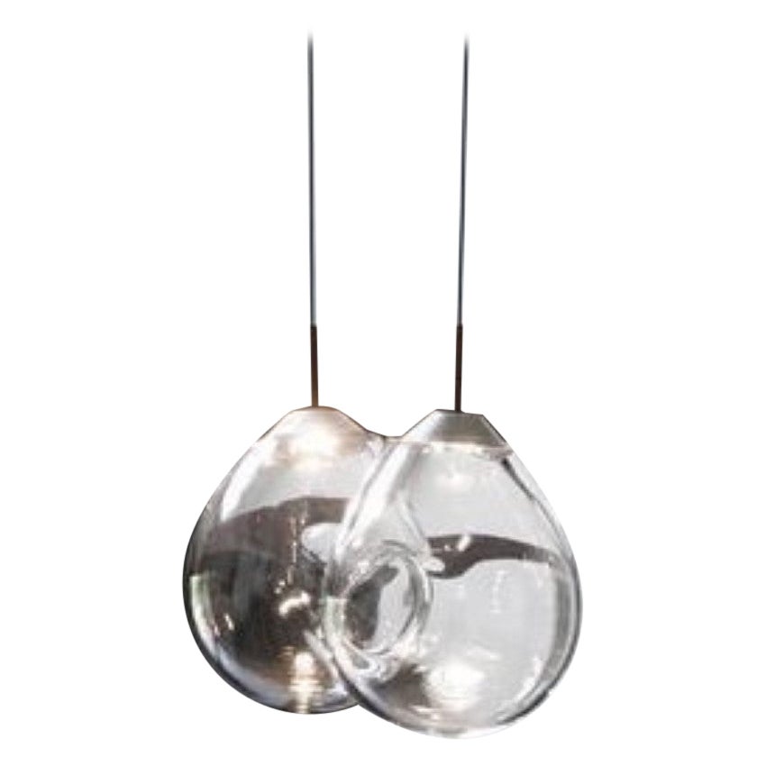 Double Momentum Blown Glass Pendants by Alex de Witte