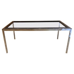 Vintage 1st Edition Florence Knoll Chrome Coffee Table-Frame Only