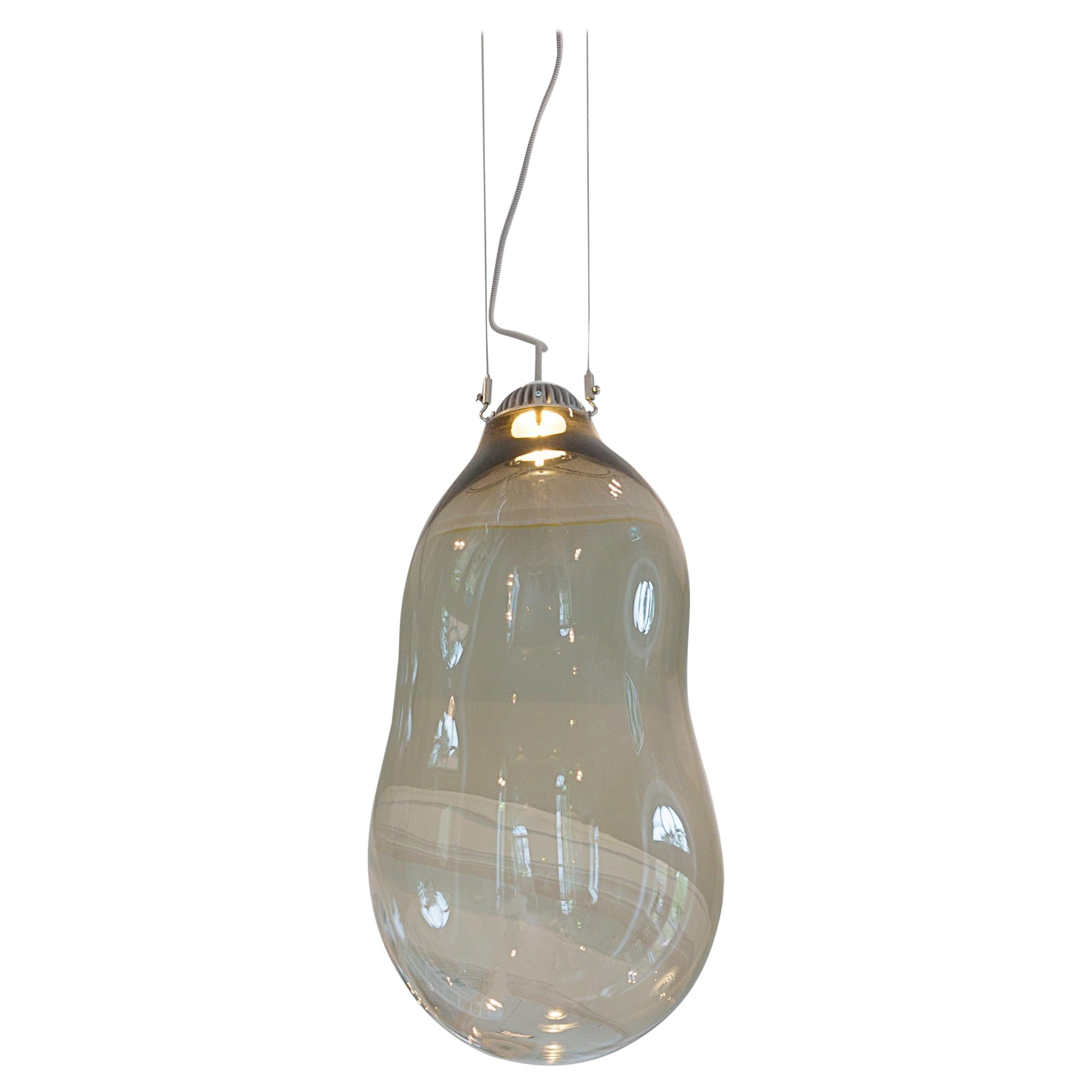 Lampe à suspension colorée petite et grande bulle d'Alex de Witte