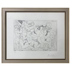 Gravure en édition limitée Jeux de Gladiateurs Série 347:168 signée Pablo Picasso