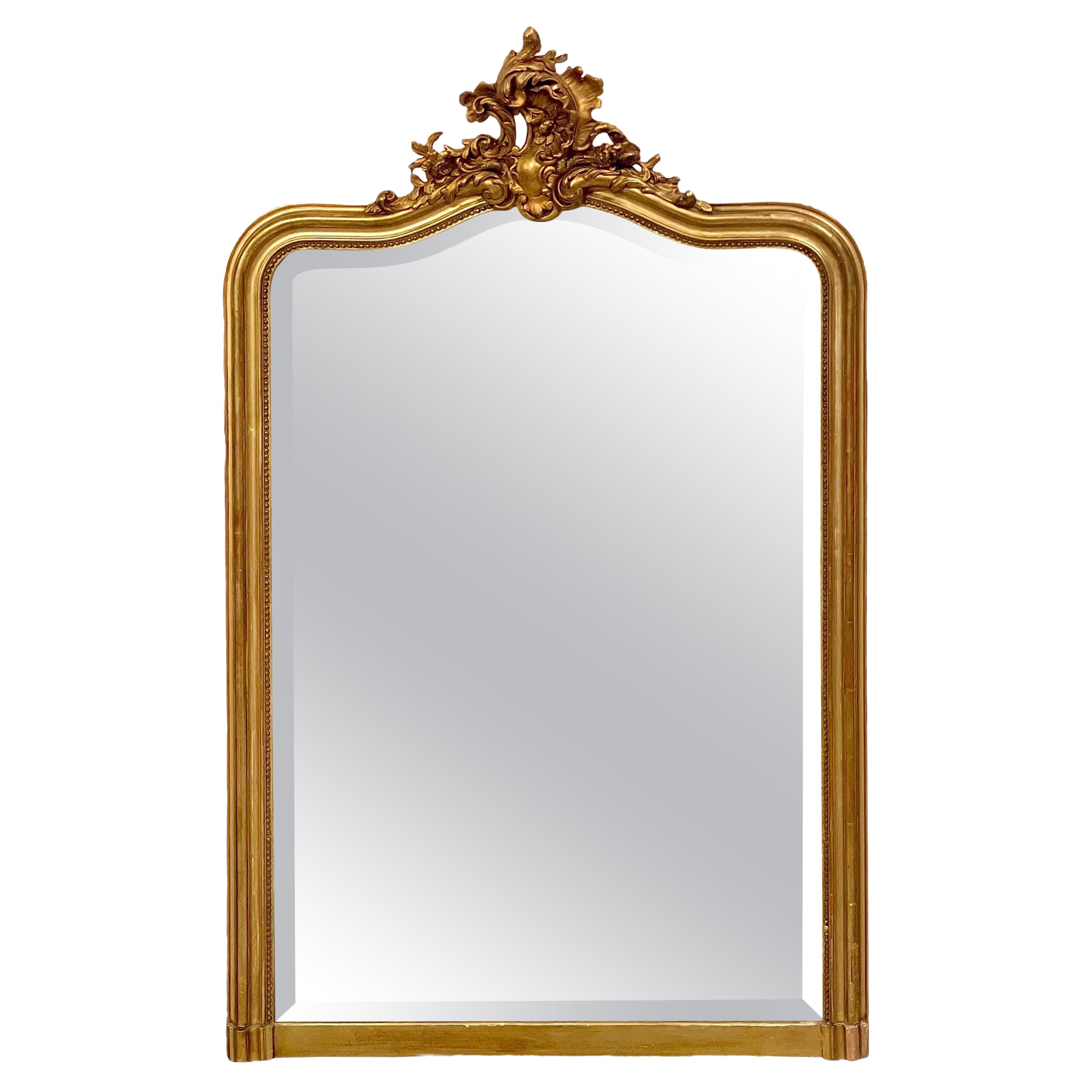 Louis XV Style Gilt Overmantel Mirror