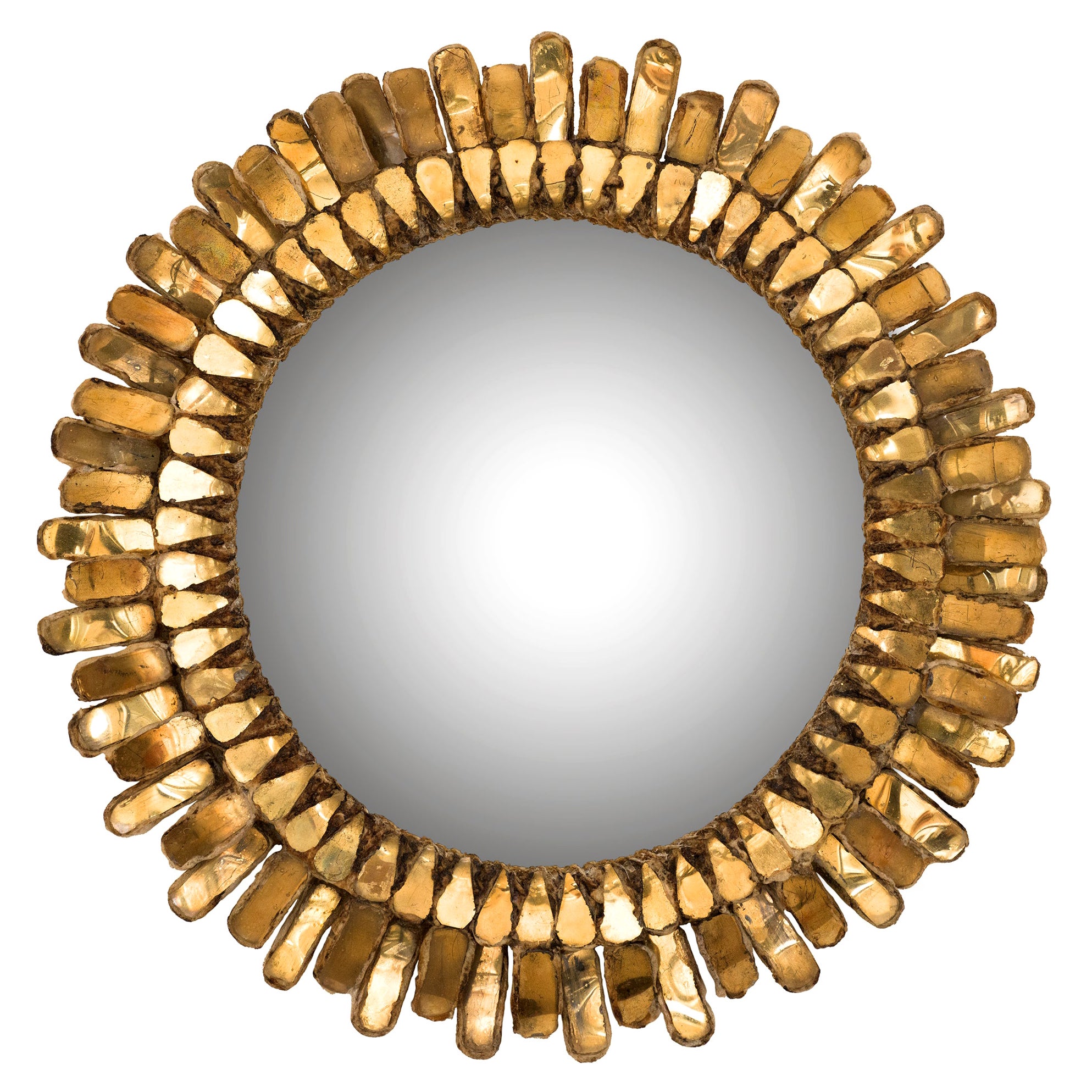 '60s Line Vautrin gold Gerbera Mirror in Talosel