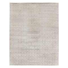 Contemporary Terra Rug in Natural Wool by Doris Leslie Blau