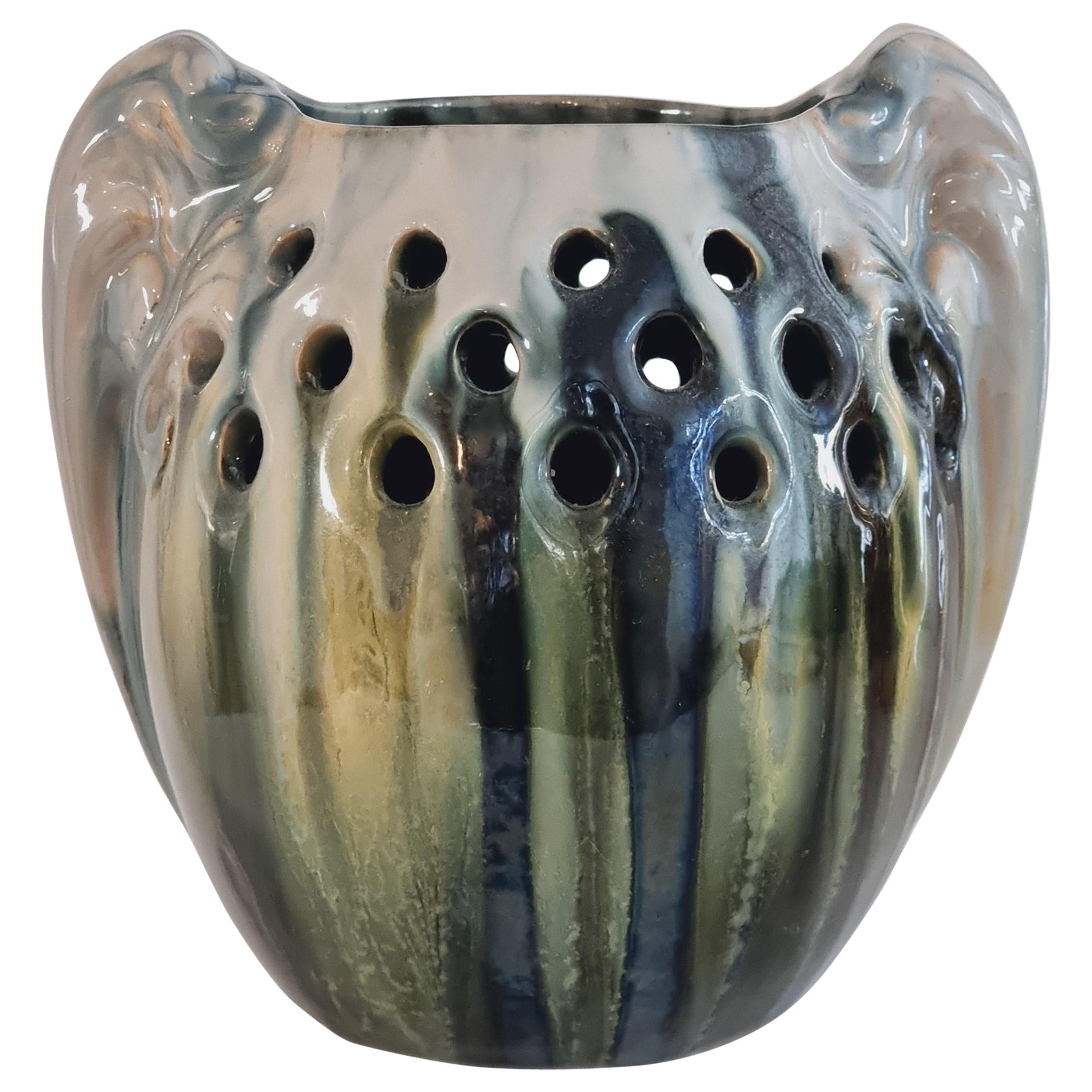 Michael Andersen & Son 'Ma&S', Rare Ceramic Vase, Jugend Early 20th C, Denmark For Sale