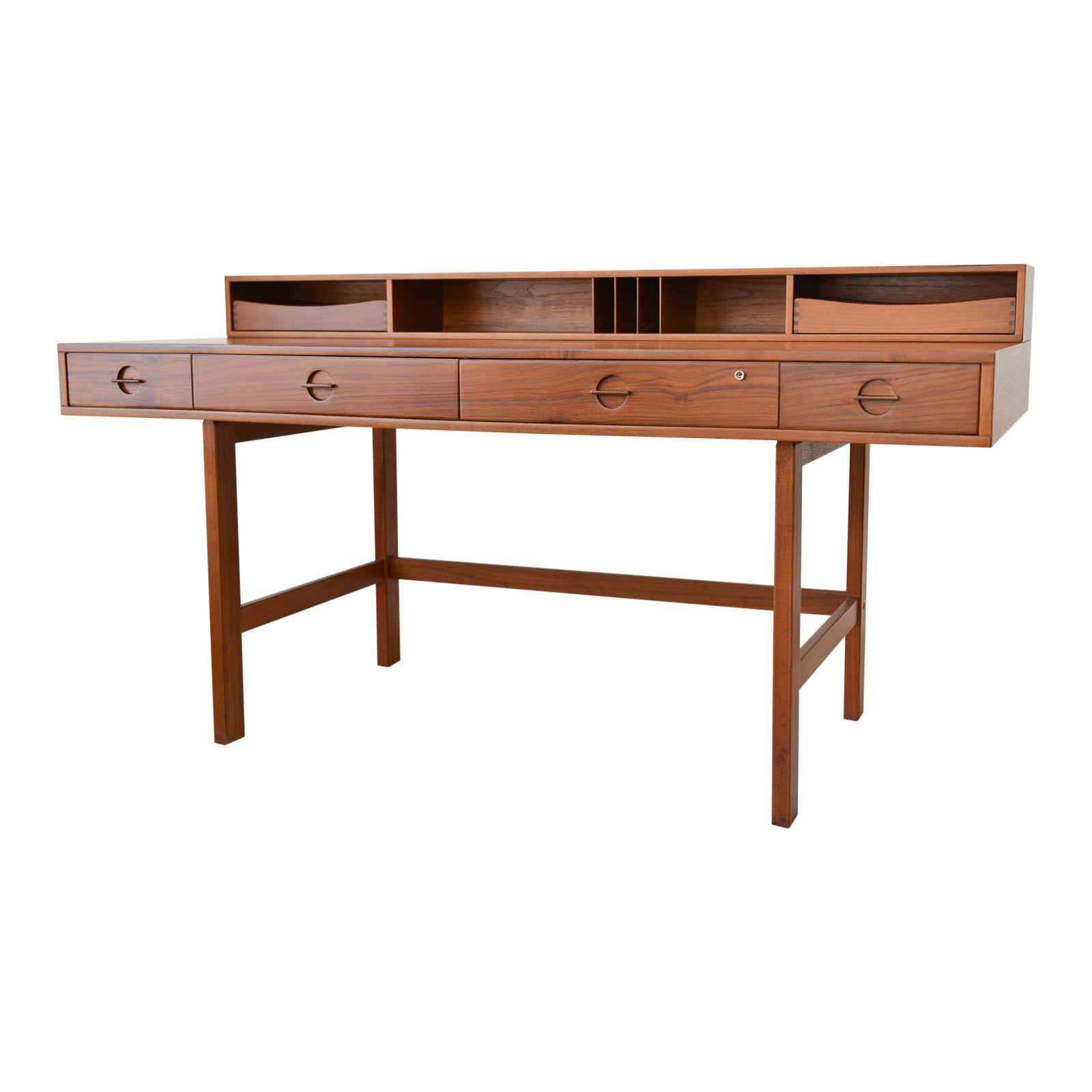 Teak Flip-Top Partners Desk by Peter Løvig Nielsen, circa 1970