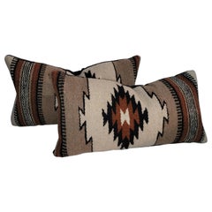 Vintage Mexican Indian Weaving Kidney Pillows
