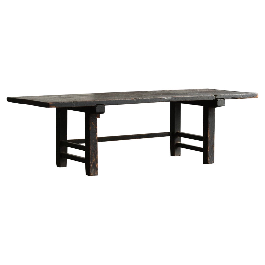 Japanese Antique Wooden Low Table /1800-1912 'Edo-Meiji Period'/Wabi-Sabi Table