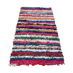 Handgefertigter marokkanischer Boucherouite-Teppich im Vintage-Stil, 1970er Jahre, 1Q19