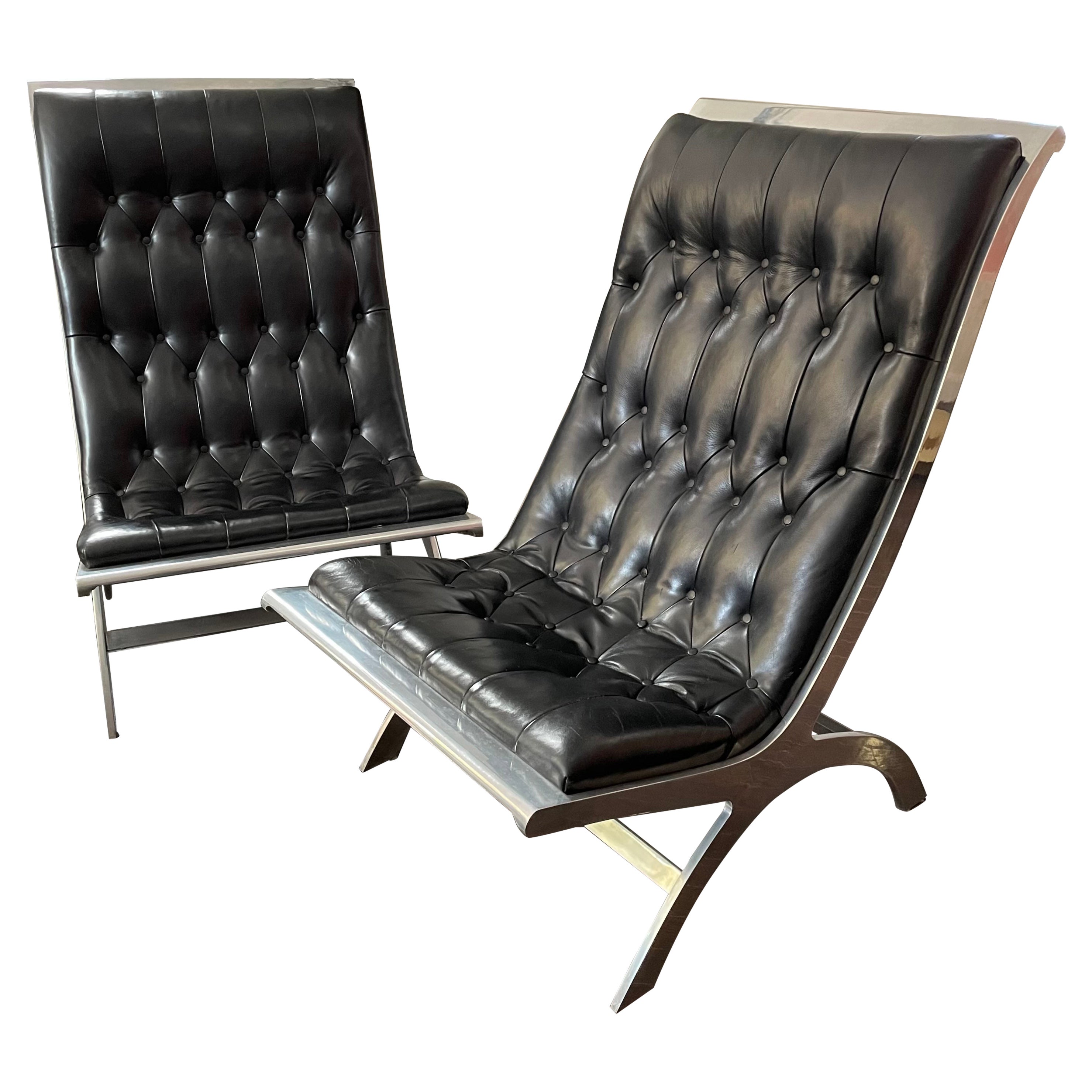 Pair of John Vesey "Maximilian Lounge Chairs" For Sale