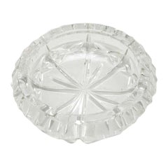Antique Early 20th Century Crystal Ashtray