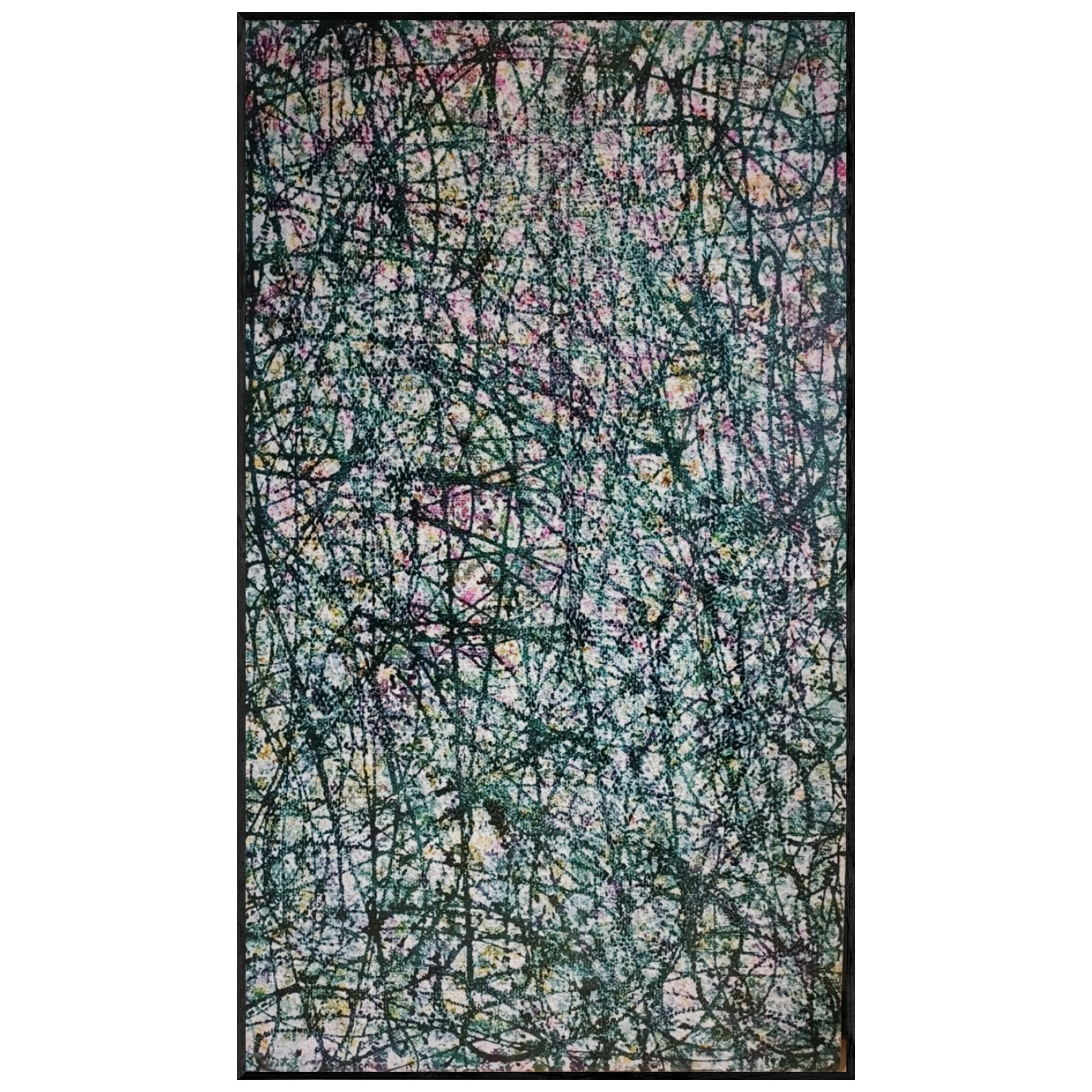 Contemporary abstract painting in the taste of Jackson Pollock and Larry Poons For Sale