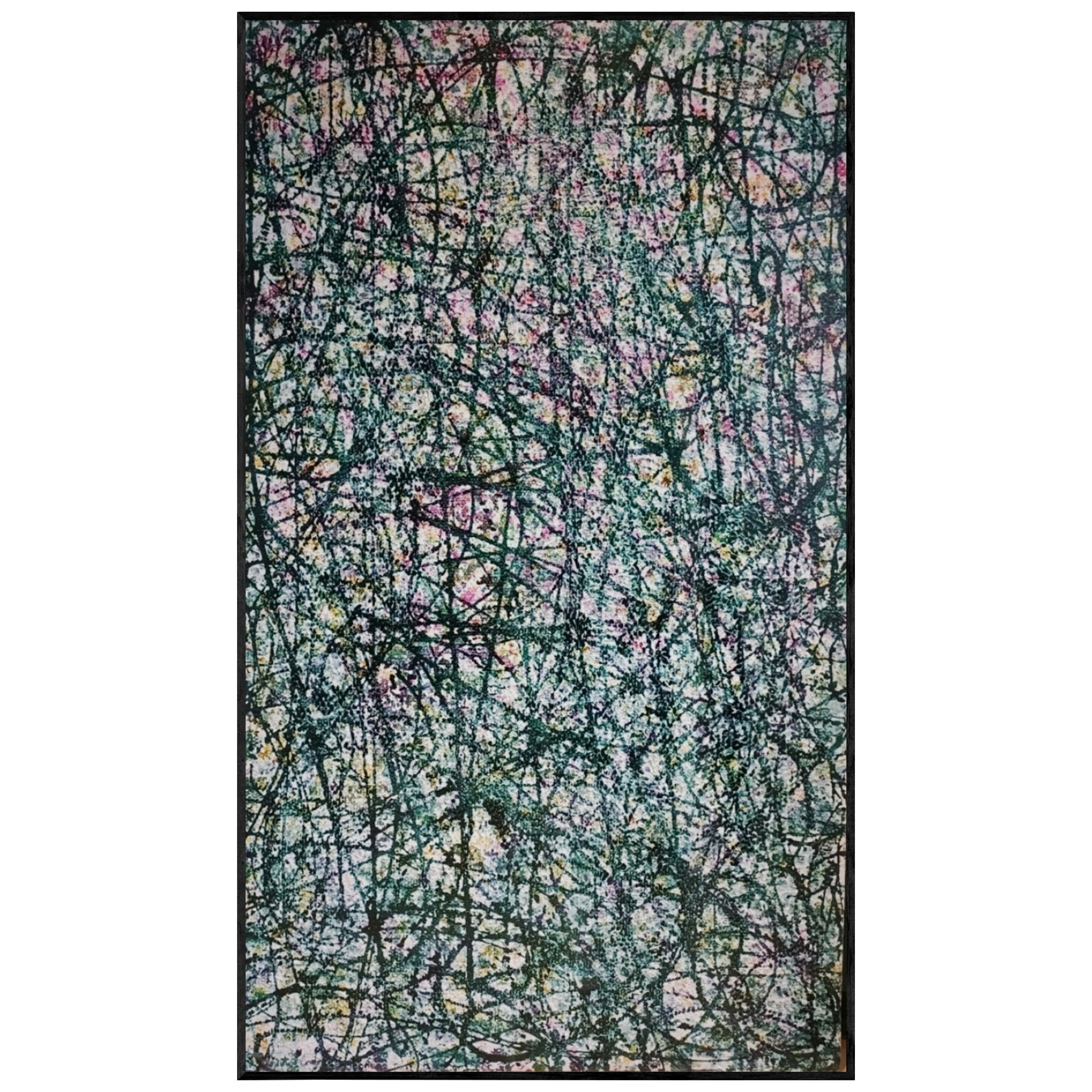 Pintura abstracta contemporánea al gusto de Jackson Pollock y Larry Poons