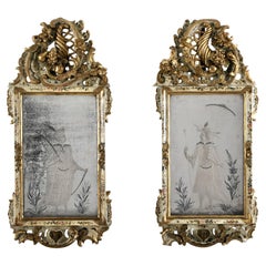 Antique A Pair of 18th Century Venetian Mirrors