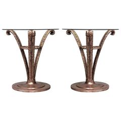 Pair of 1940s French End Tables Attributed to Grosfeld House 10