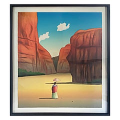 RC Gorman Signed, Numbered 2/22 Lithograph Beauty Way