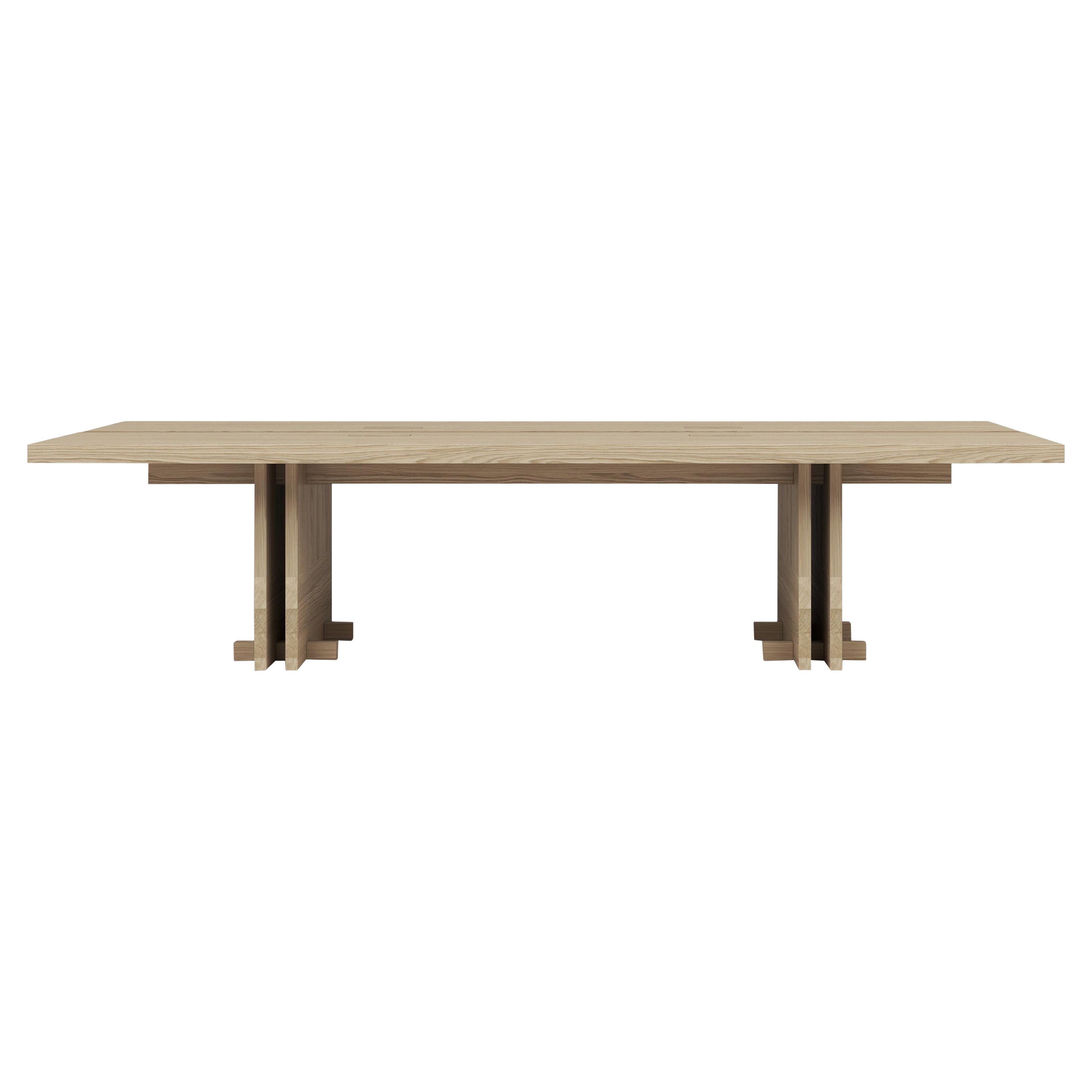 Rift Wood Grain Dining Table by Andy Kerstens For Sale
