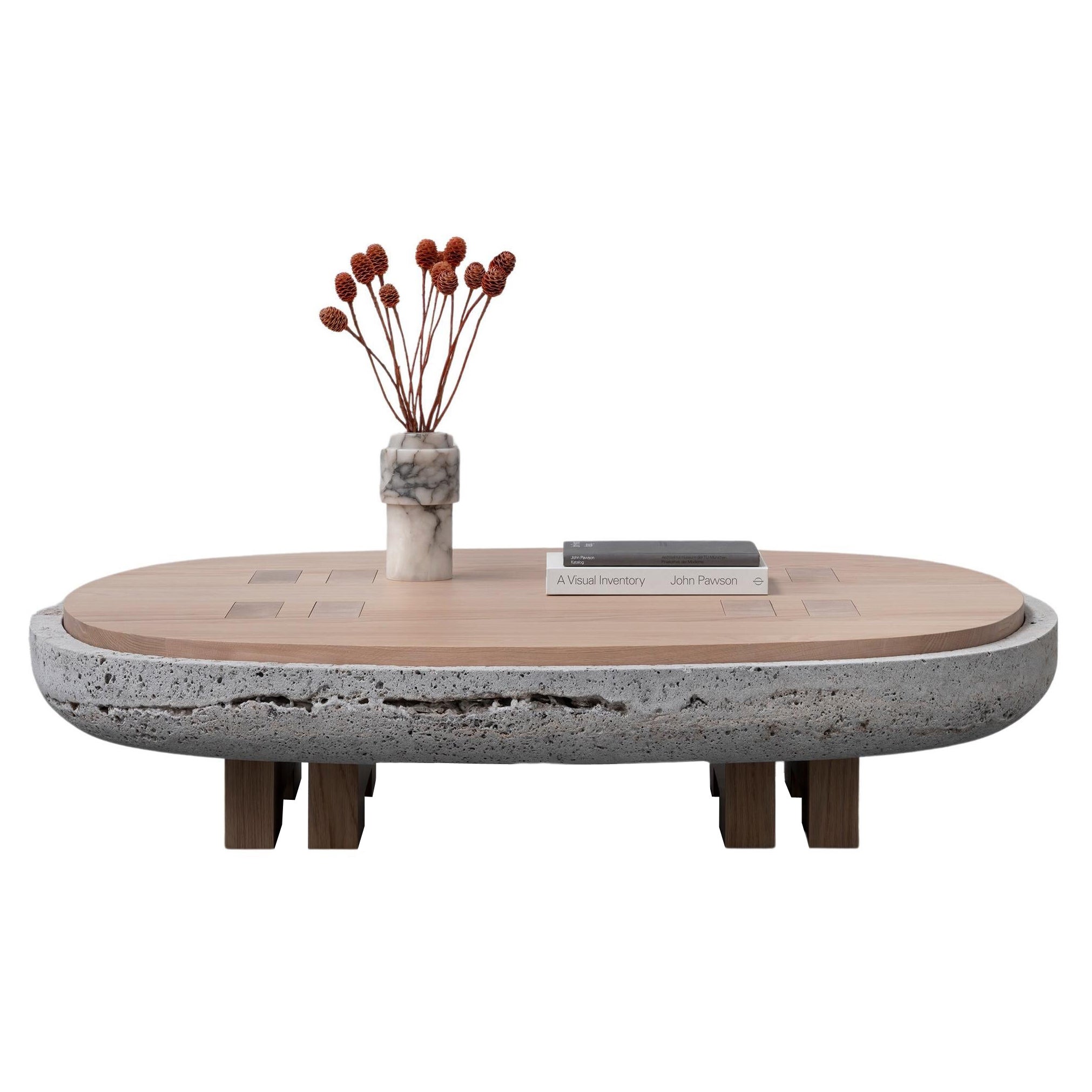 Rift Coffee Table Stone by Andy Kerstens For Sale