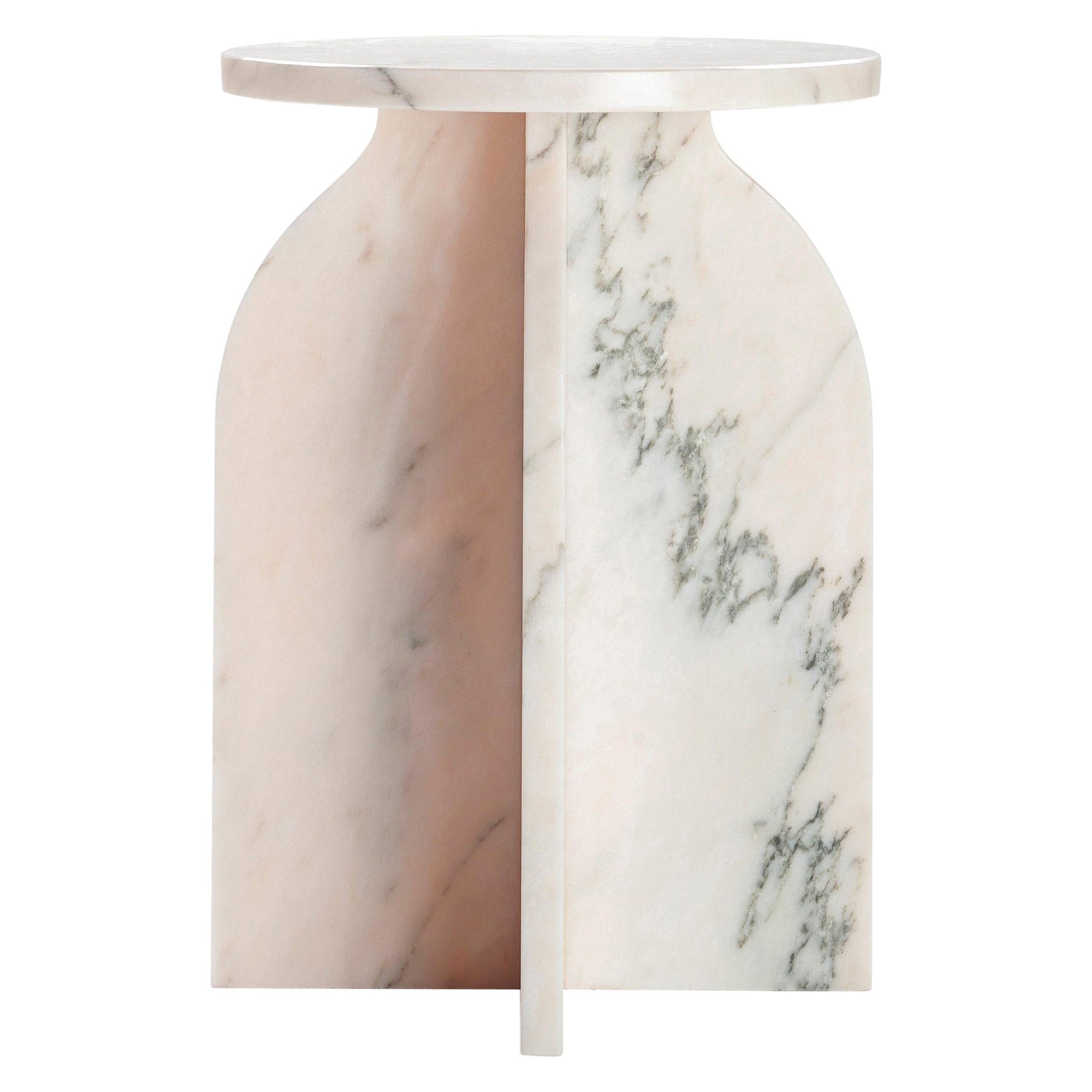 Marble Side Table by Joseph Vila Capdevila For Sale