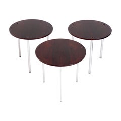 Danish Modern Rosewood Stacking Tables by Poul Norreklit  