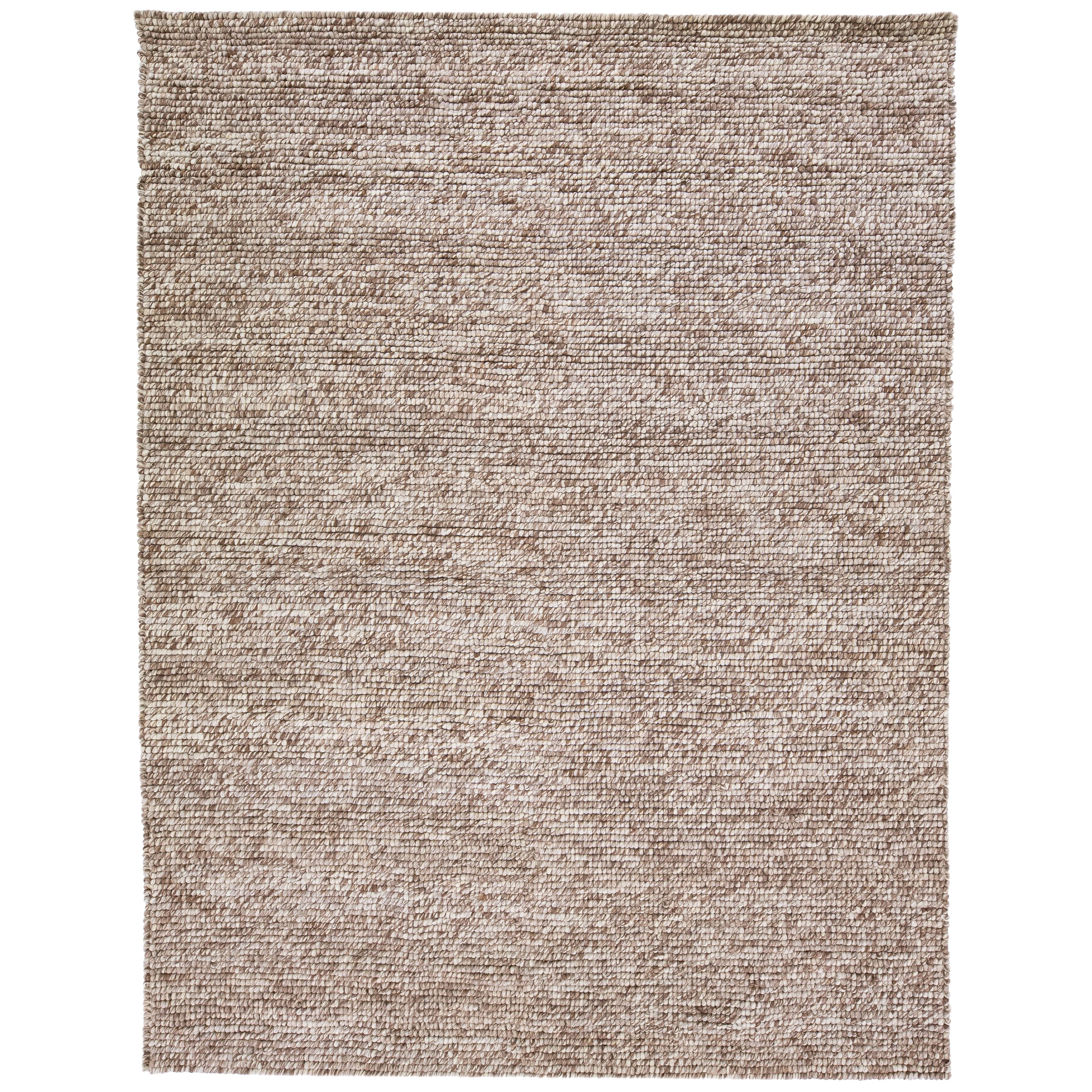 Brown Contemporary Handmade Felted Wool Rug by Apadana For Sale