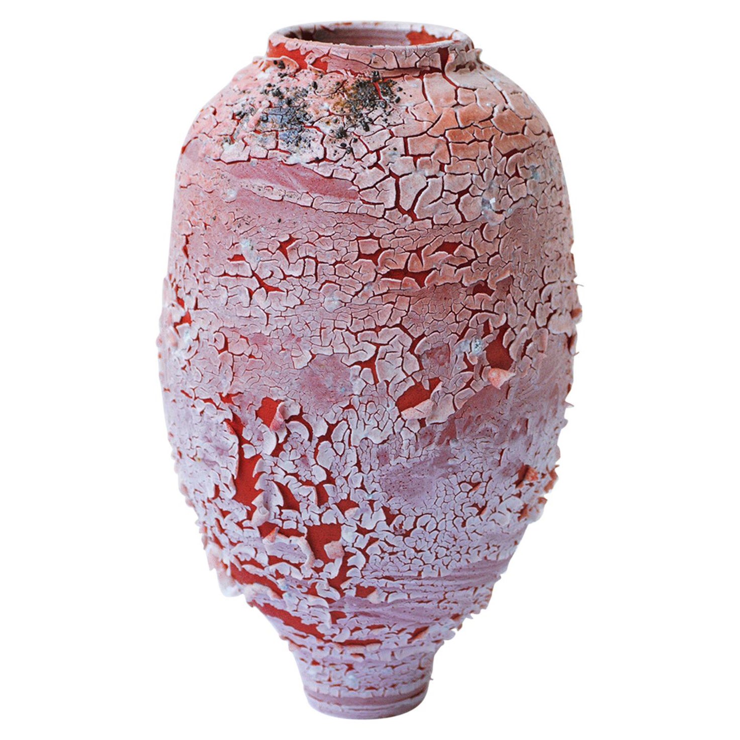 Rotes Pithos aus Steingut von Arina Antonova im Angebot