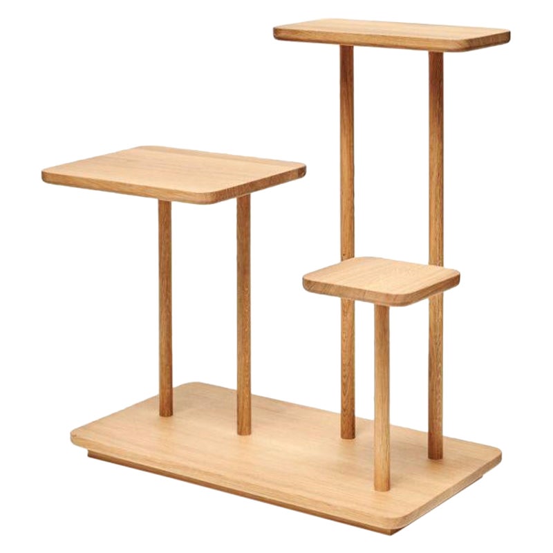 Isolette, End Table, Wood Oiled by Atelier Ferraro For Sale