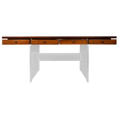 Danish Modern Rosewood Executive Desk by Poul Norreklit for Sigurd Hansen, 1960s