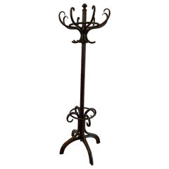 Antique Edwardian Quality Bentwood Hall Stand 