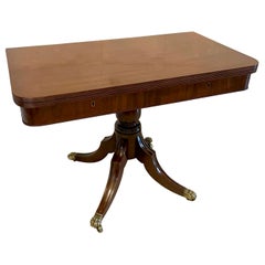 Large Antique Regency Quality Mahogany Tea Table
