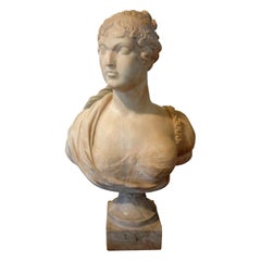 19th Century Italian Alabaster Bust