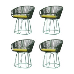 Set of 4 Olive Circo Dining Chair by Sebastian Herkner