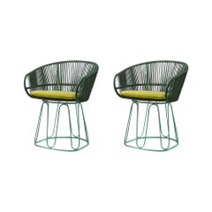 Set of 2 Olive Circo Dining Chair by Sebastian Herkner