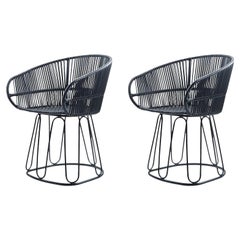 Set of 2 Black Circo Dining Chair by Sebastian Herkner