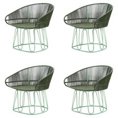 Set of 4 Olive Circo Lounge Chair by Sebastian Herkner