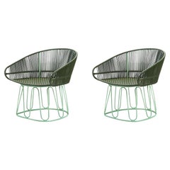 Set of 2 Olive Circo Lounge Chair by Sebastian Herkner