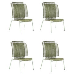 Set di 4 seggioloni Olive Cielo Lounge di Sebastian Herkner