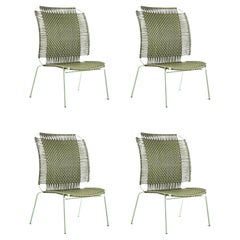 Ensemble de 4 chaises longues Cielo olive de Sebastian Herkner