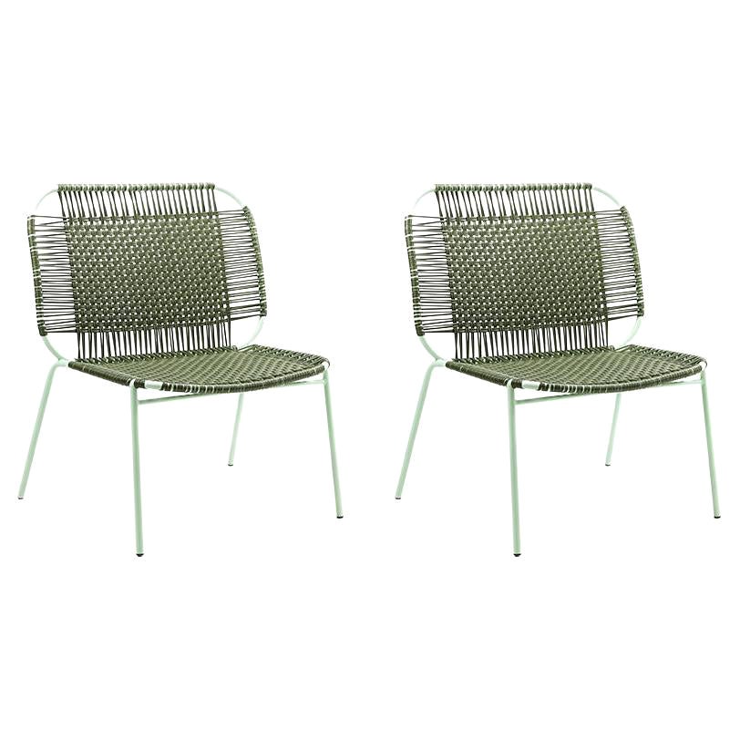 Set of 2 Olive Cielo Lounge Low Chair by Sebastian Herkner For Sale