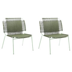 Set of 2 Olive Cielo Lounge Low Chair by Sebastian Herkner