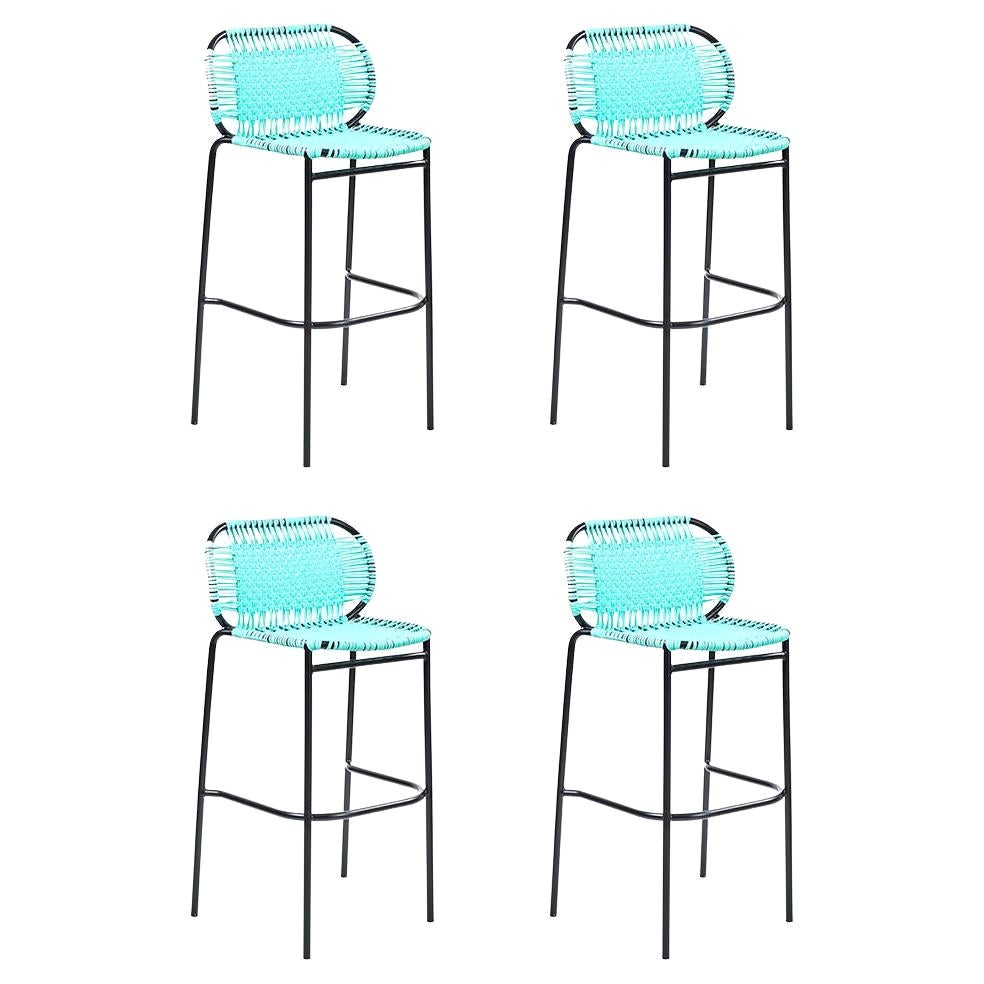 Set of 4 Mint Cielo Bar Stool by Sebastian Herkner