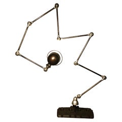 Industrielle Vintage Jielde-Stehlampe mit 8 Armen, montiert auf einem V8-Flathead
