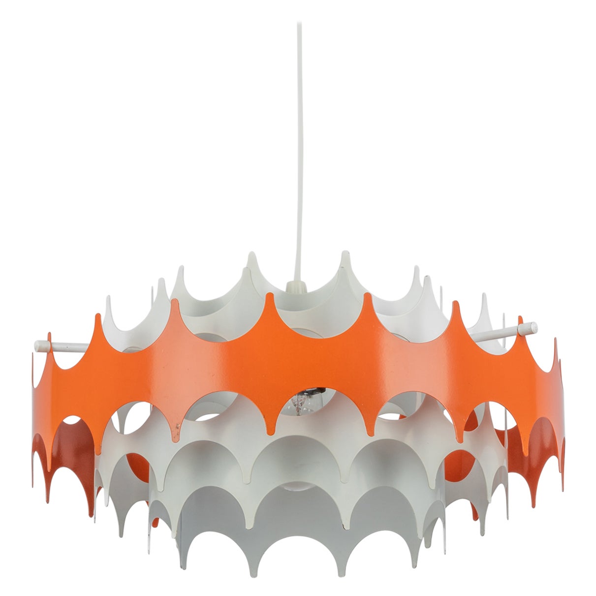 Sputnik Metal Pendant Light by Doria, Germany, 1960s For Sale