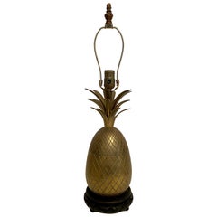 Italian Brass Pineapple Lamp