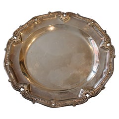 Solid Silver Tray, 19th Century