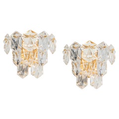 Wonderful Pair of Crystal Sconces by Kinkeldey, Germany, 1970s