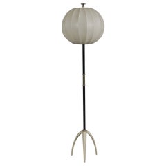 Tripod Floor Lamp with Cocoon Shade, 1950s