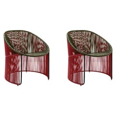 Set di 2 sedie da salotto Olive Cartagenas di Sebastian Herkner