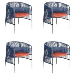 Set di 4 sedie Caribe Chic Lounge Chair di Sebastian Herkner